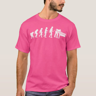 ビリヤードの進化ゲームプールプレーヤースポーツ値リスト Tシャツ