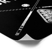 ビリヤードの選手が破るためにここにいる ポスター (角)