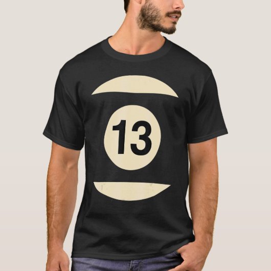 ビリヤードは13番のグループの衣装に変装 Tシャツ (正面)