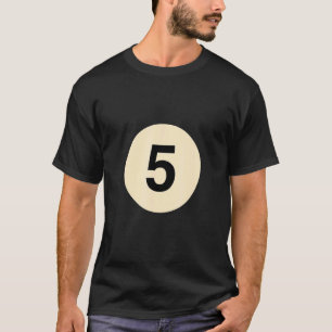 ビリヤードは5グループのコスチュームではなくボールに変装 Tシャツ