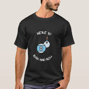 ビリヤードを目指し転がたラック&プールへ Tシャツ