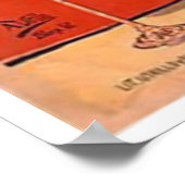 ビリヤードアカデミーバルセロナ，スペイン ポスター (角)