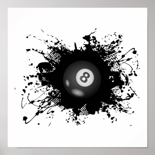 ビリヤードアーバンスタイル ポスター (正面)