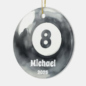 ビリヤードオーナメント,オーナメント，キッズスポーツ セラミックオーナメント (左)