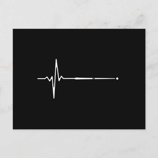 ビリヤードキューの鼓動 ポストカード (正面)