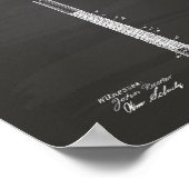 ビリヤードキューハンドル1893特許芸術 – Chalkboard ポスター (角)