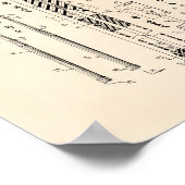 ビリヤードキューハンドル1968パテントアート – オールドPeper ポスター (角)