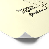 ビリヤードキュー特許ウォールアートプリント#4 ポスター (角)