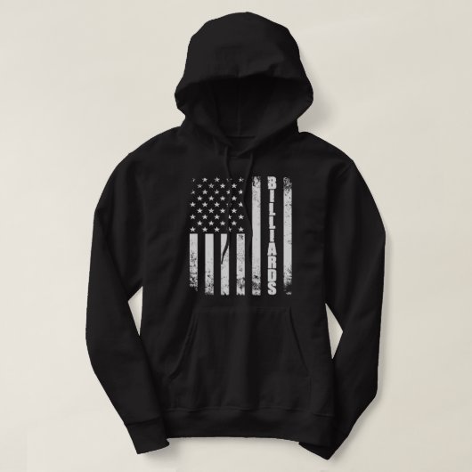 ビリヤードクールレトロヴィンテージアート パーカ (デザイン正面)