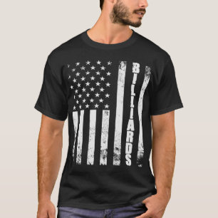 ビリヤードクールレトロヴィンテージアート Tシャツ