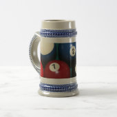 ビリヤードステイン ビールジョッキ (正面左)