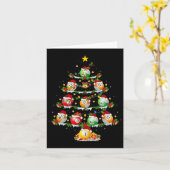 ビリヤードスポーツ愛好家の照明 ビリヤードのクリスマス カード (黄色い花)