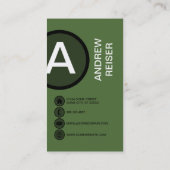 ビリヤードターコイズ気泡 名刺 (裏面)