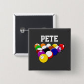 ビリヤードテンプレート、人気があるデザイン 缶バッジ (正面&裏面)