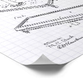 ビリヤードテーブル1900パテントアート – 並んだペッパー ポスター (角)