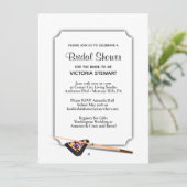 ビリヤードテーマブライダルシャワー招待 招待状 (スタンド正面)