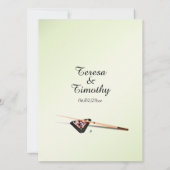 ビリヤードテーマ結婚式招待状 招待状 (裏面)