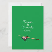 ビリヤードテーマ結婚式招待状 招待状 (裏面)