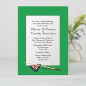 ビリヤードテーマ結婚式招待状 招待状 (スタンド正面)