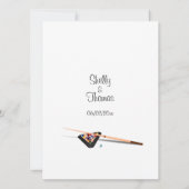 ビリヤードテーマ結婚式招待状 招待状 (裏面)