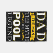 ビリヤードパパ用プールシャークパパ フリースブランケット (正面(横))