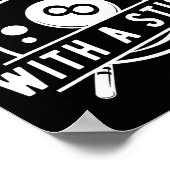 ビリヤードビート棒の人々おもしろいQ ポスター (角)