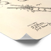 ビリヤードブリッジ1908パテントアート – オールドペッパー ポスター (角)