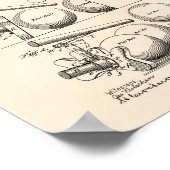 ビリヤードブリッジ1910パテントアート – オールドペッパー ポスター (角)