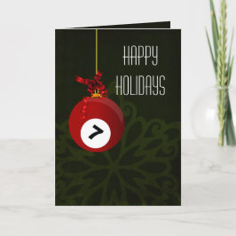 ビリヤードプレーヤーのためのクリスマスカード シーズンカード
