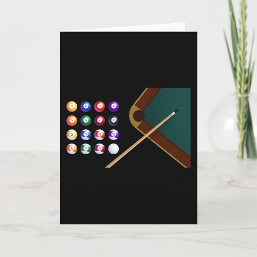 ビリヤードプールの女王 カード (正面)