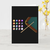 ビリヤードプールの女王 カード (黄色い花)