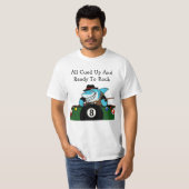 ビリヤードプールホール反逆者の面白いTシャツ Tシャツ (正面フル)