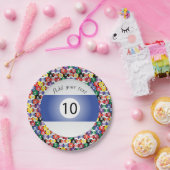 ビリヤードプールボールズストライプナンバーテン ペーパープレート (パーティー)