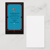 ビリヤードホールアンドスポーツバー 名刺 (正面/裏面)