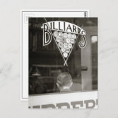 ビリヤードホール, 1938 ポストカード (正面/裏面)