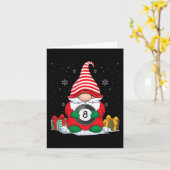 ビリヤードボールクリスマス格言かわいいビリヤードボール カード (黄色い花)