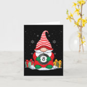 ビリヤードボールクリスマス格言かわいいビリヤードボール カード (黄色い花)