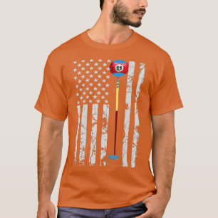 ビリヤードボールプールスティックチョーク垂直ヴィンテージ Tシャツ