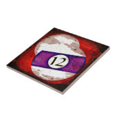 ビリヤードボール第12 タイル (側面)