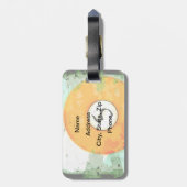 ビリヤードボール第5 ラゲッジタグ (裏面縦)