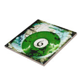 ビリヤードボール第6 タイル (側面)