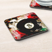 ビリヤードボール第8 コースター (左側)