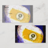 ビリヤードボール第9 名刺 (正面/裏面)