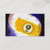 ビリヤードボール第9 名刺 (裏面)