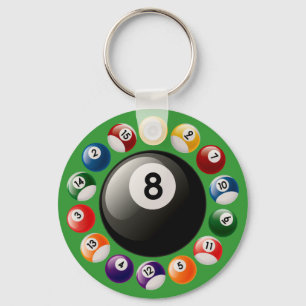 ビリヤードボール キーホルダー