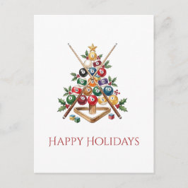 ビリヤードボール クリスマスツリー クリスマスの休日 シーズンポストカード