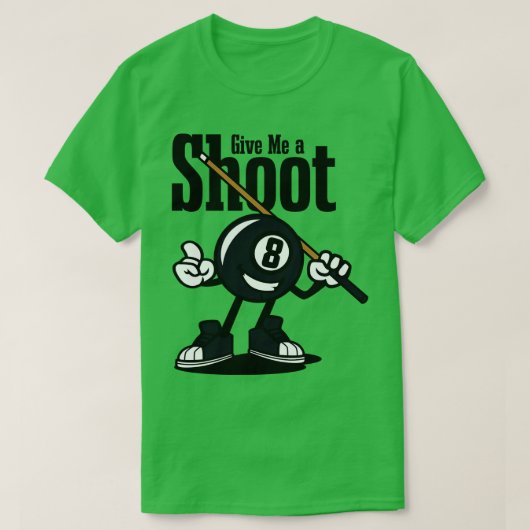 ビリヤードマスコット Tシャツ (デザイン正面)