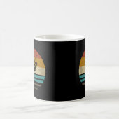 ビリヤードレトロヴィンテージサンセットオールドスクールおもしろい コーヒーマグカップ (中央)