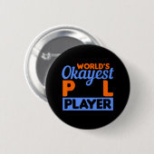 ビリヤード世界OKAYESTプールプレーヤー8 Ll 1 缶バッジ (正面&裏面)