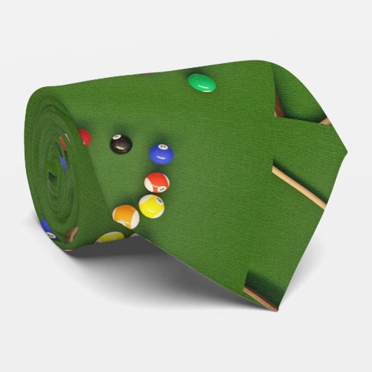 ビリヤード台とボールネクタイ ネクタイ (ロール)